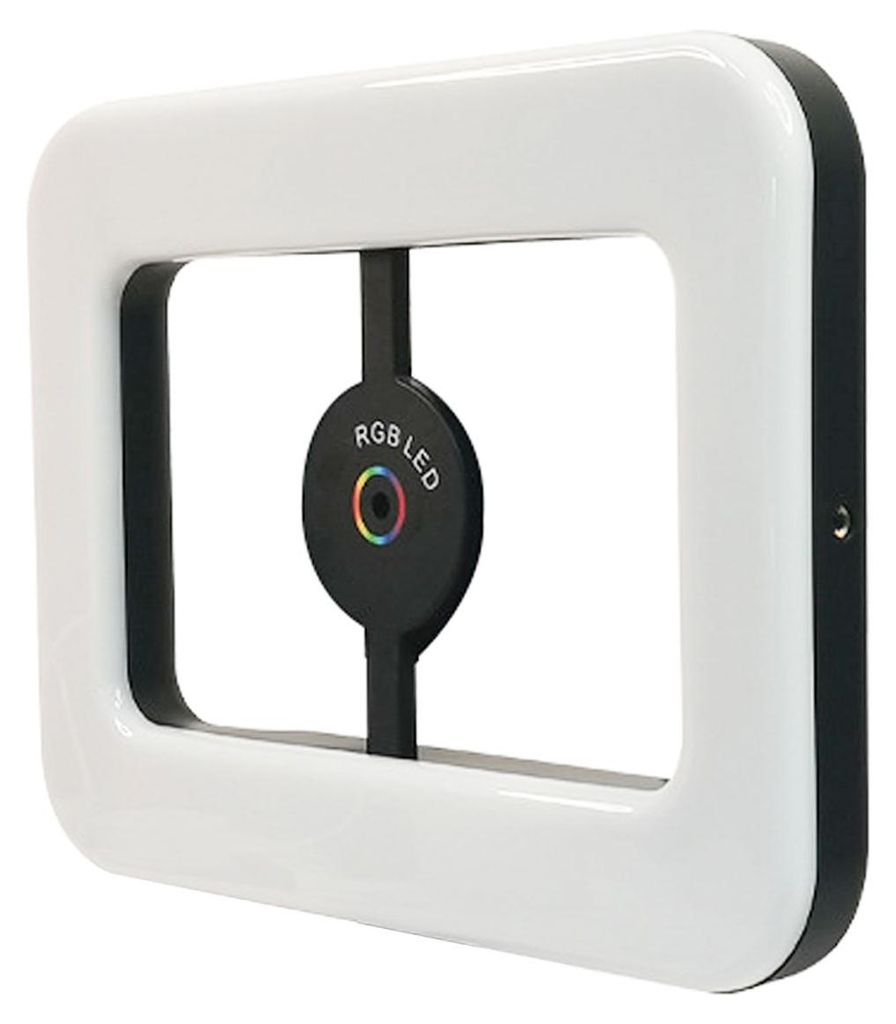 Magnetischer RGB-Selfie-Ring – tragbare LED-Videoleuchte, wiederaufladbar, beidseitig magnetisch, für Livestreams, Videos und Vlogs