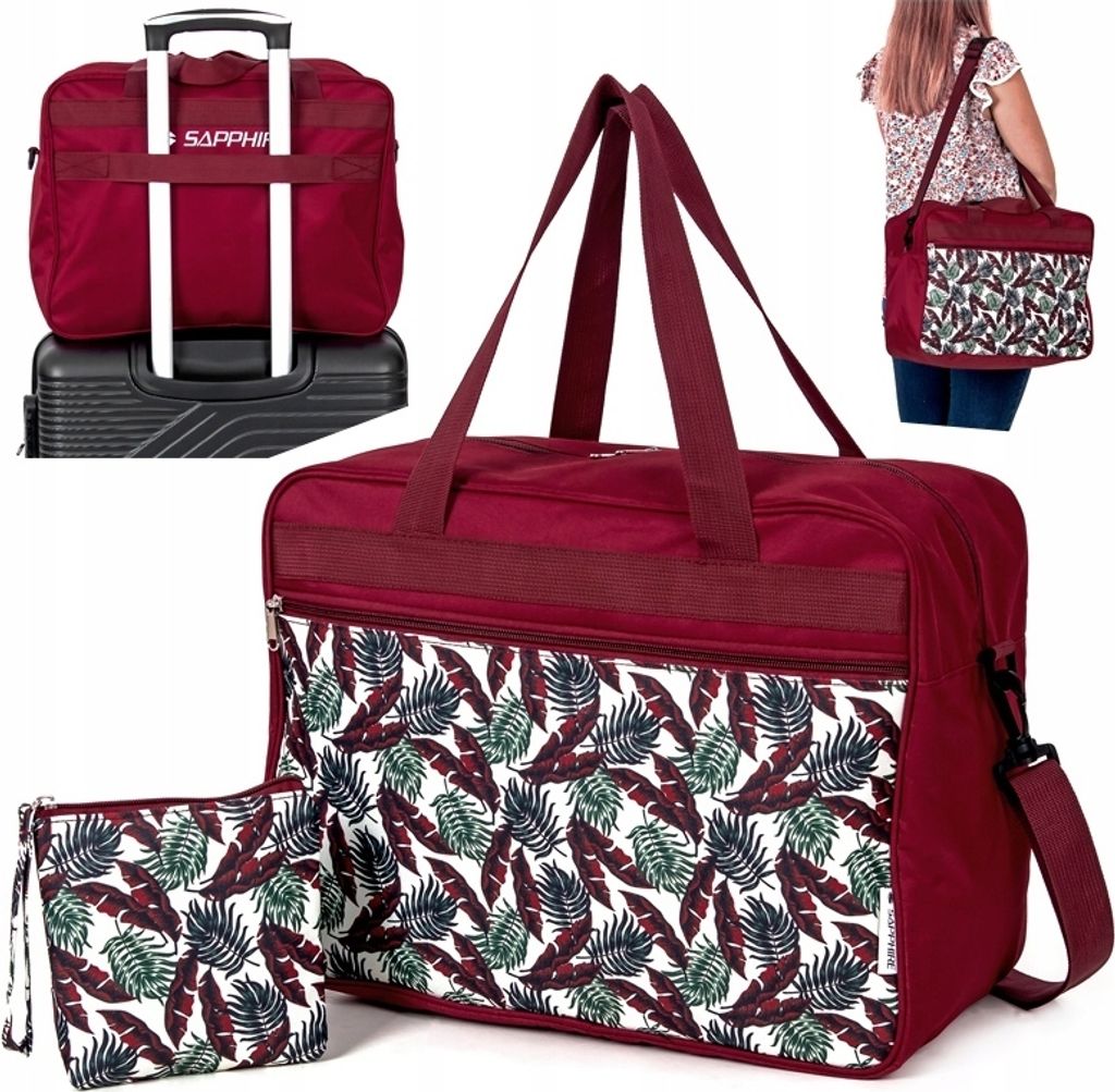 TORBA bagaż podręczny DO SAMOLOTU 40x20x30cm KOSMETYCZKA Zdjęcie produktu 