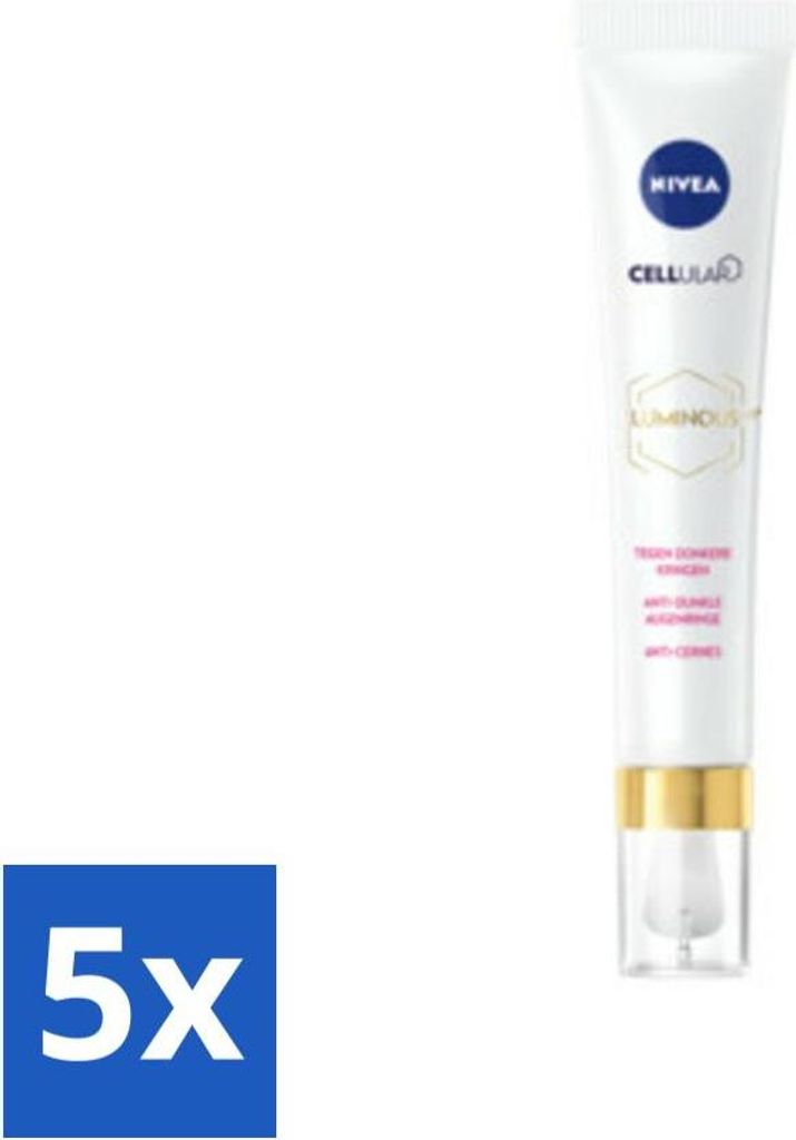 NIVEA - Augencreme - CELLular LUMINOUS630 - Gegen Augenringe, Tränensäcke & Fältchen - Für jeden Hauttyp - Mit Hyaluronsäure & Koffein - 15 ml...