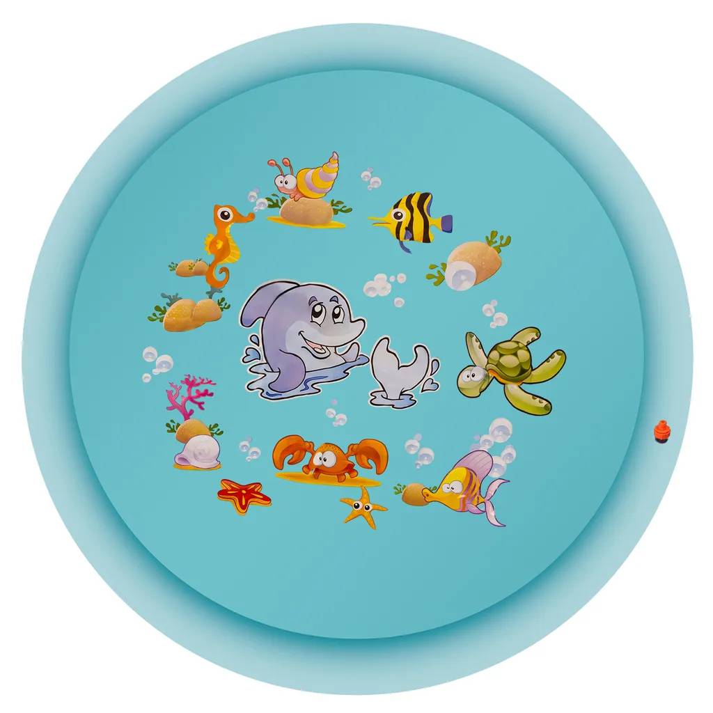 Tappetino Splash Pad 165 cm con Irrigatore Integrato Blu 23138 - 8
