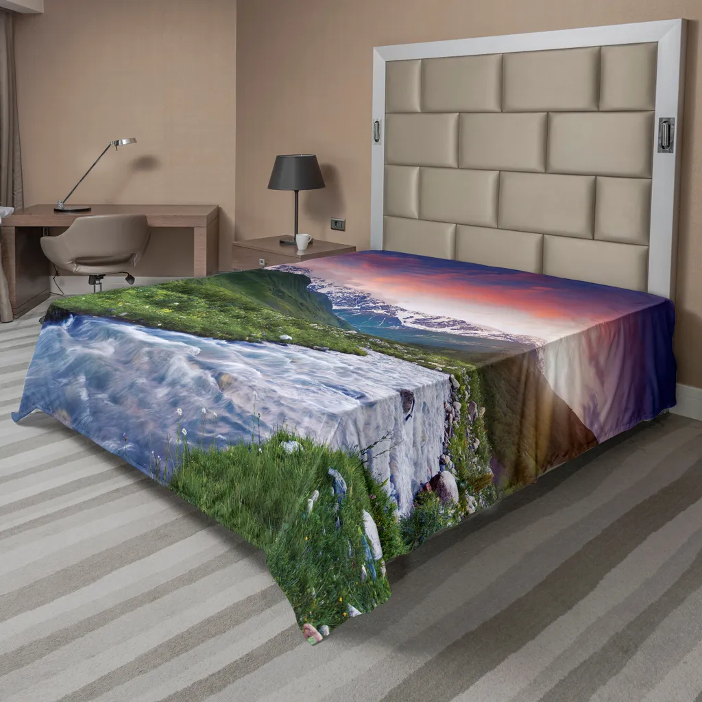 Drap Plat Grande Taille Infroissable et Doux pour Lit 275 x 260 cm