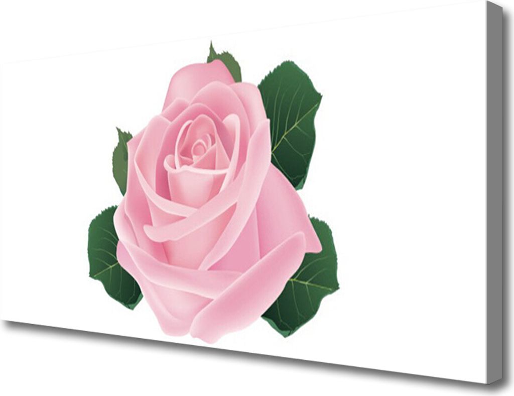 Tulup Leinwand-Bilder 100x50 Wandbild Canvas Kunstdruck Rose Pflanzen