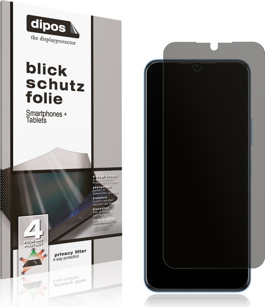 Blickschutzfolie für Vivo Y33e matt Schutzfolie Folie Display Schutz dipos