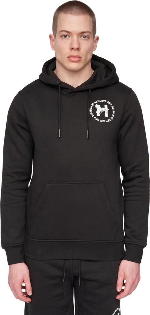 Henleys - "Metafone" Kapuzenpullover für Herren BG1426 (XL) (Schwarz)