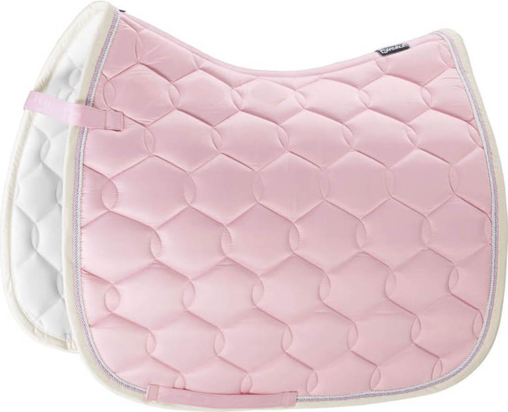 Eskadron Basics Glossy Wave Contrast Schabracke, Größe:Pony Dressur, Farbe:powderrose