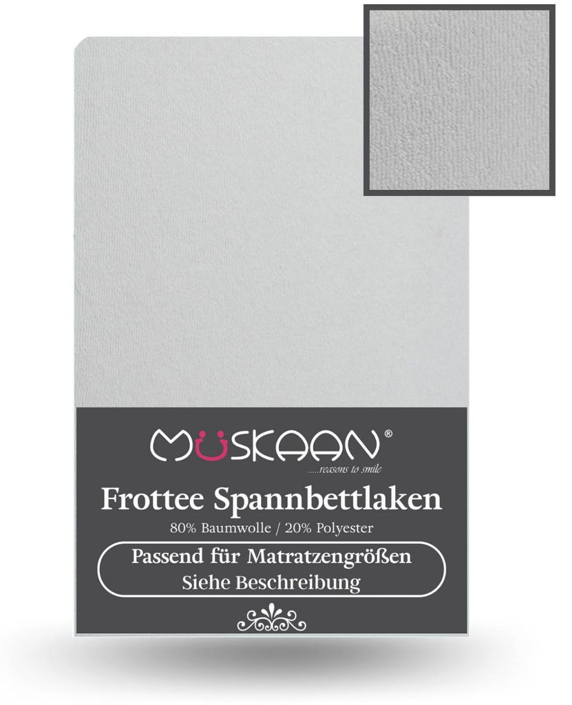 Frottee Spannbettlaken 140x200 cm - 160x200 cm Produktbild 