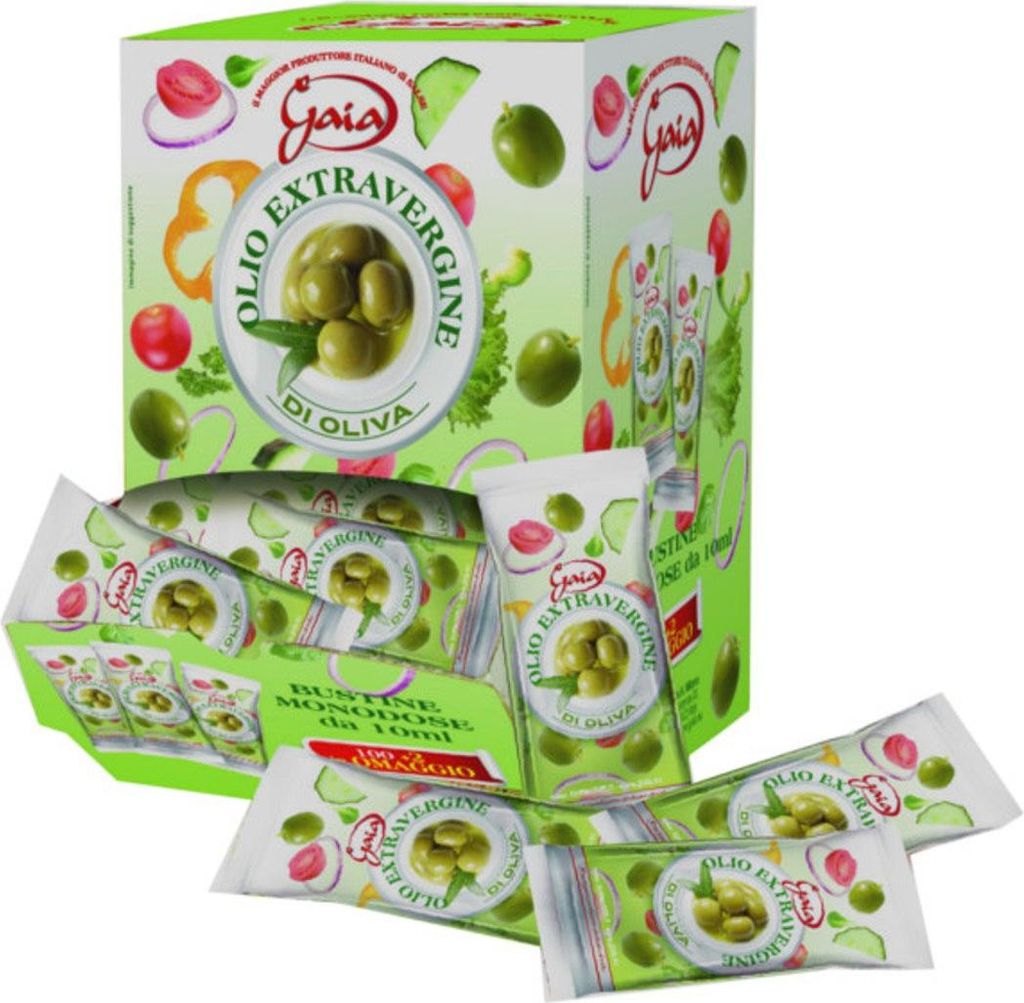 Gaia olio extravergine d'oliva 102 bustine da 12 grammi ciascuna (1000042873)