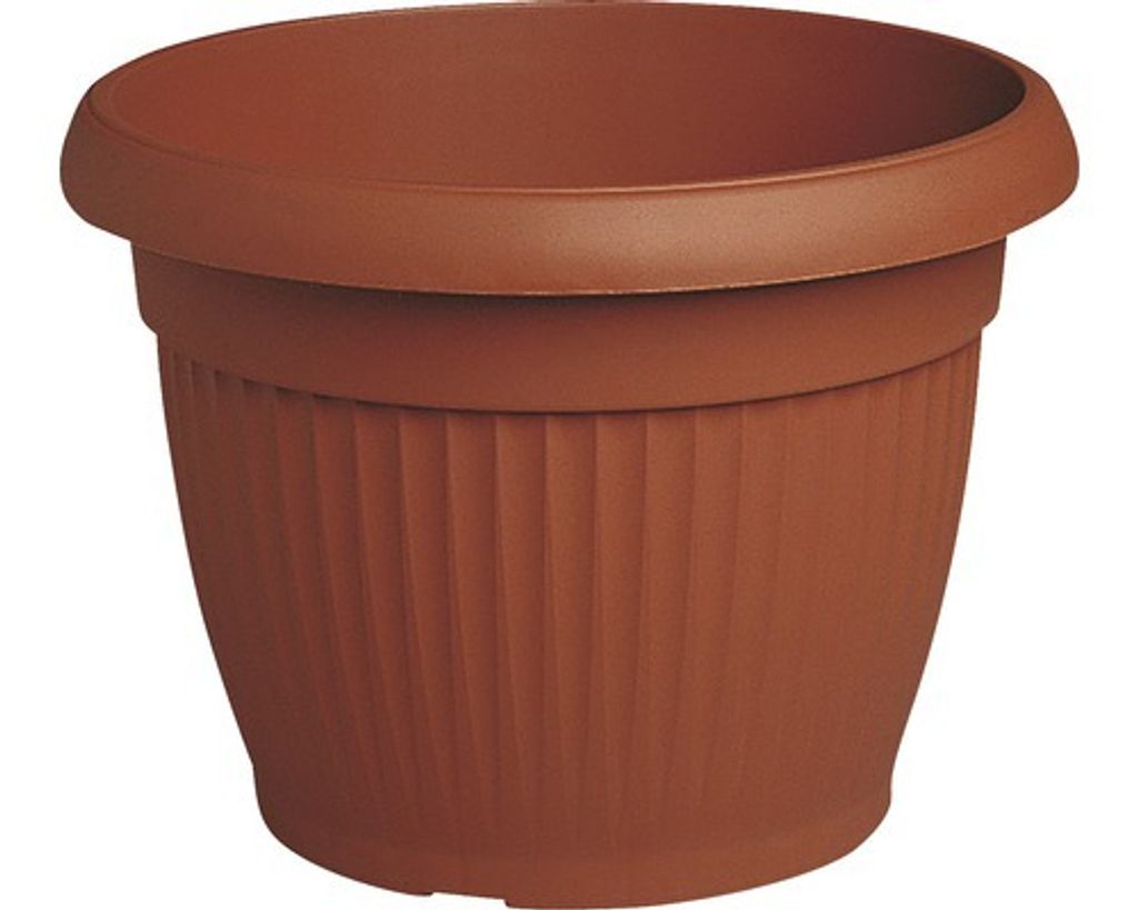 Vaso da fiori SIMILCOTTO plastica terracotta d25x20cm Immagine del prodotto 