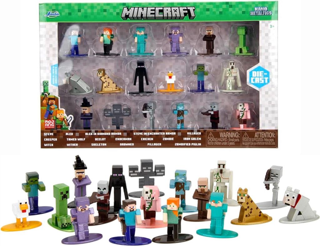Minecraft - Set da collezione di figure in metallo serie 12 Immagine del prodotto 