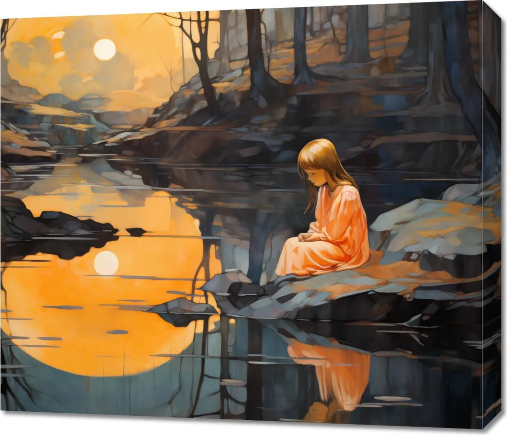 Décoration Murale Crépuscule 70x60 - Créer une Ambiance Chaleureuse