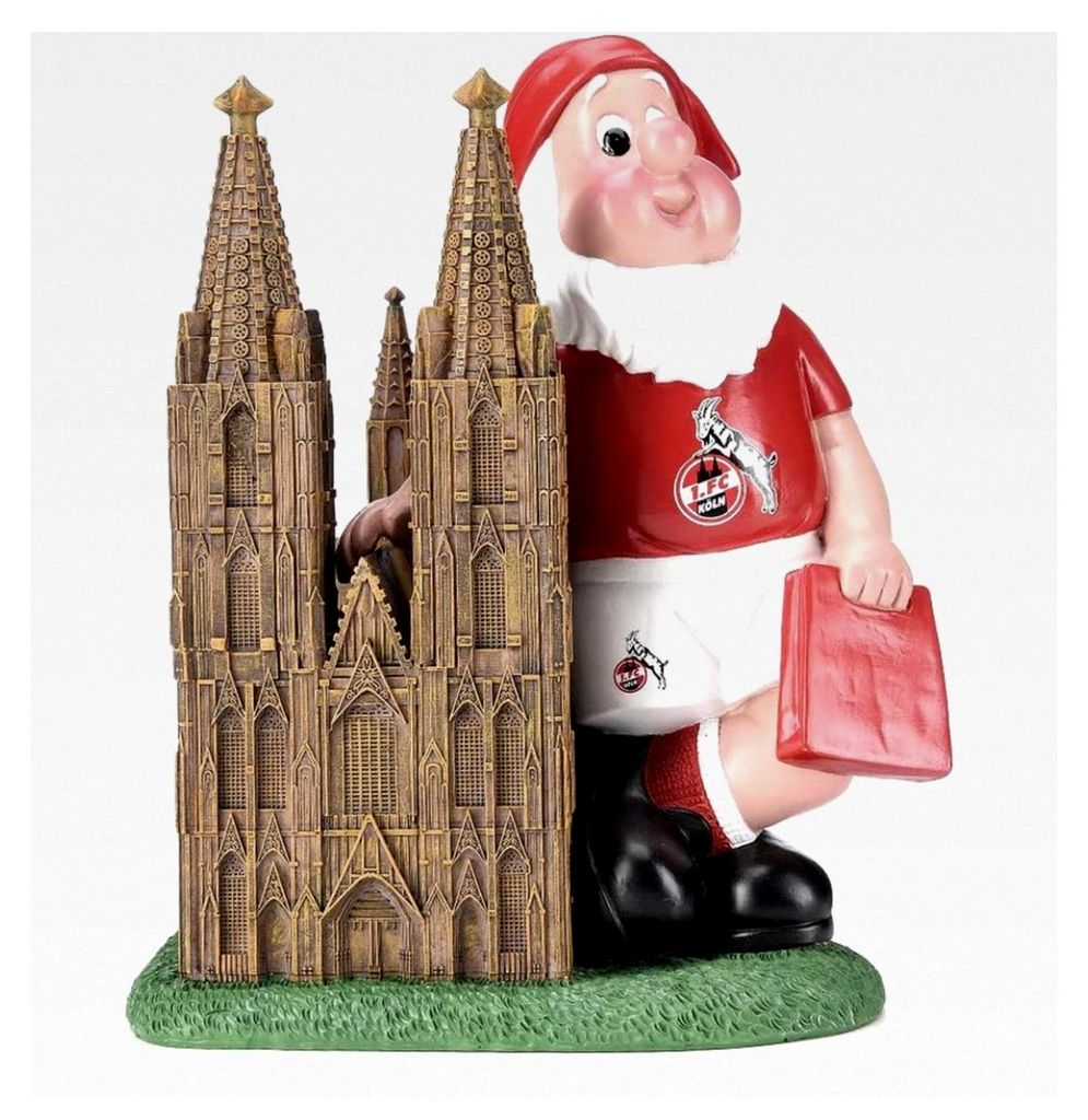 Gartenzwerg mit Kölner Dom