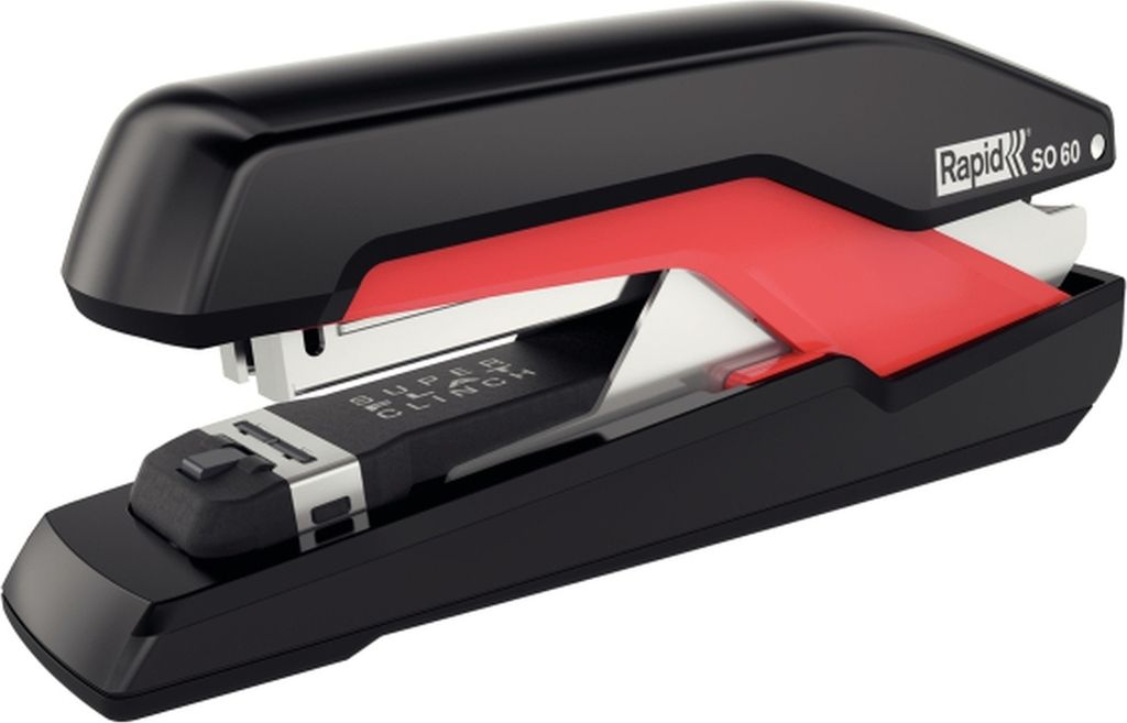 Heftgerät Supreme Omnipress SO60 Metall 60 Blatt schwarz/rot Packung mit 6 Stück