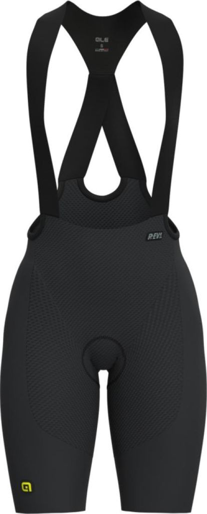 ALÉ Kurze Fahrradhose mit Trägern - VOLTAGE R-EV1 - Grau M