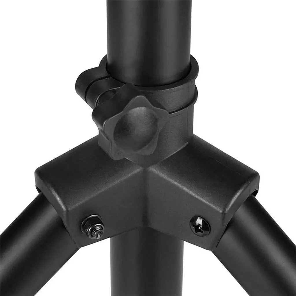 Support d'enceintes Pronomic SPS-1S BK en acier noir - Paire robuste
