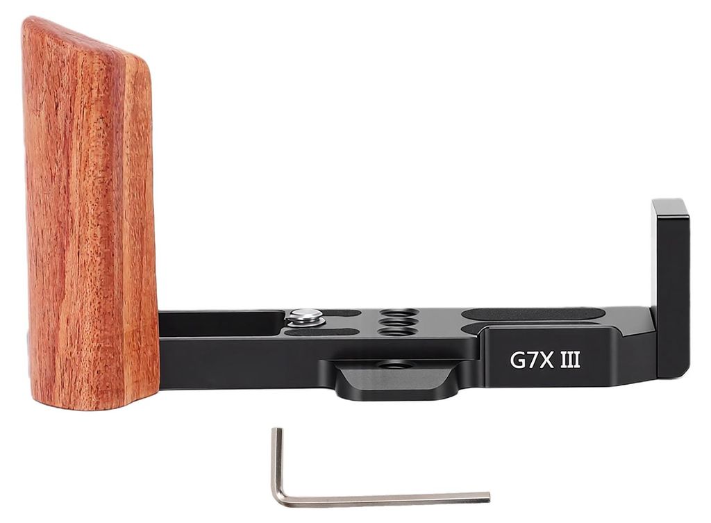 Houten L-vormige handgreep, geschikt voor de camera's G7XII Productafbeelding 