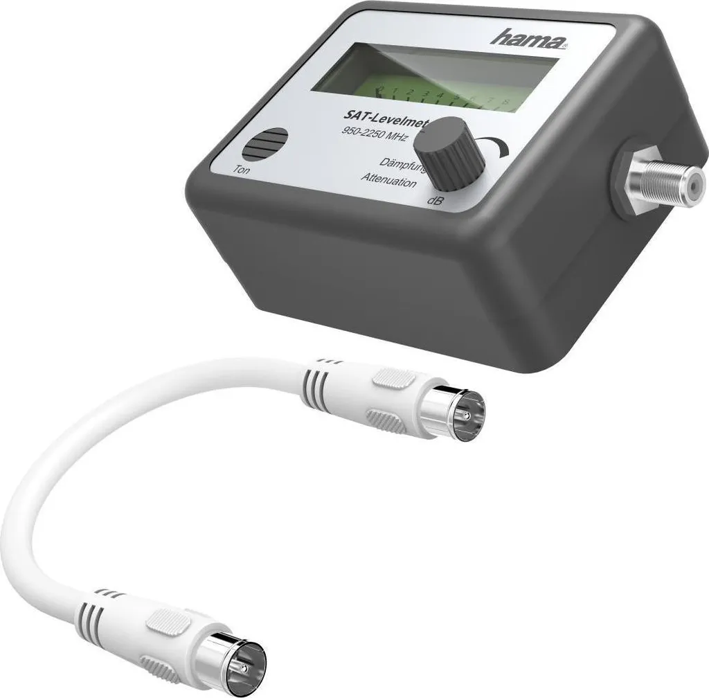 SAT-Finder Hama avec Signal Acoustique et Cadran Analogique Lumineux