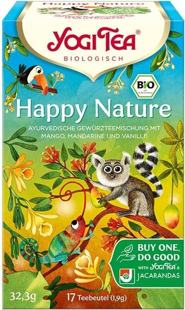 HERBATKA NA POMOC LASOM DESZCZOWYM (HAPPY NATURE) BIO (17 x 1,9 g) 32,3 g - YOGI TEA