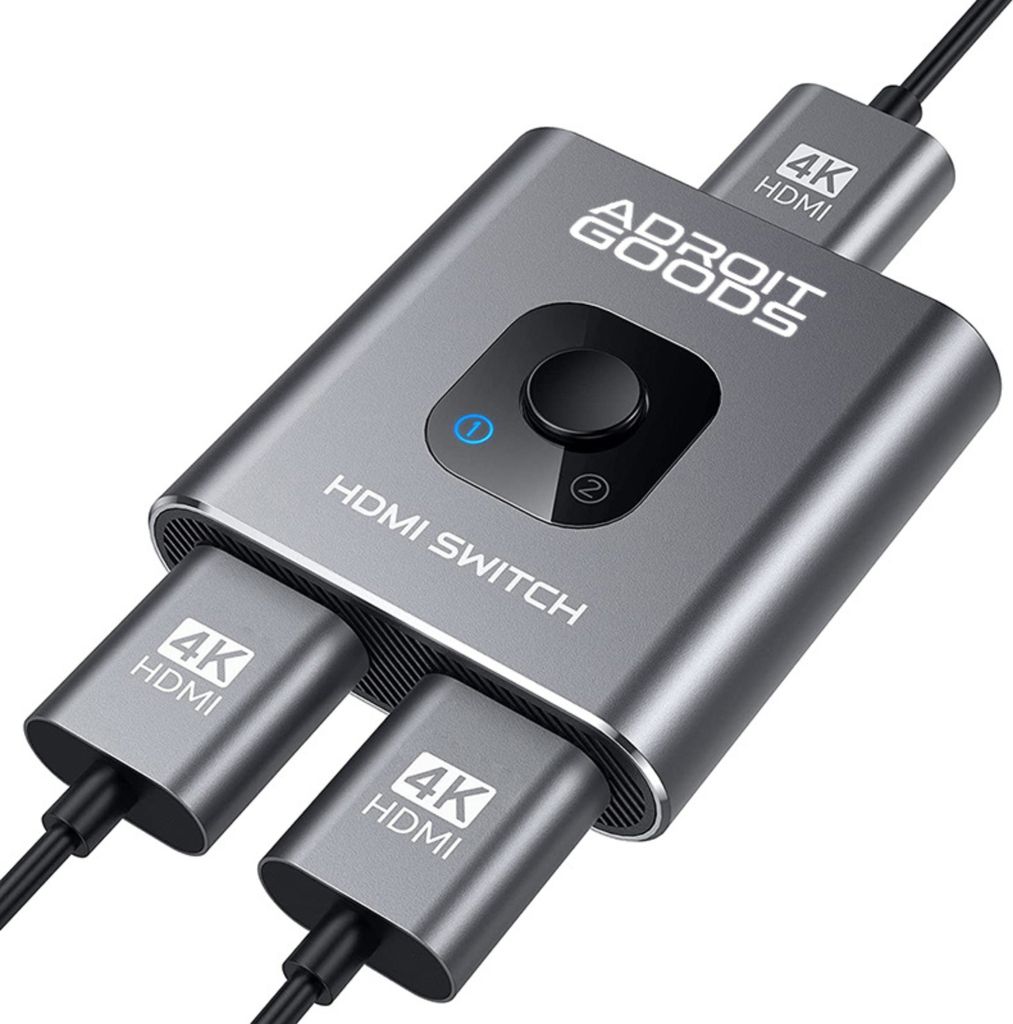 AdroitGoods Obousměrný přepínač HDMI - 4k@60Hz - Přepínač Obrázek produktu 