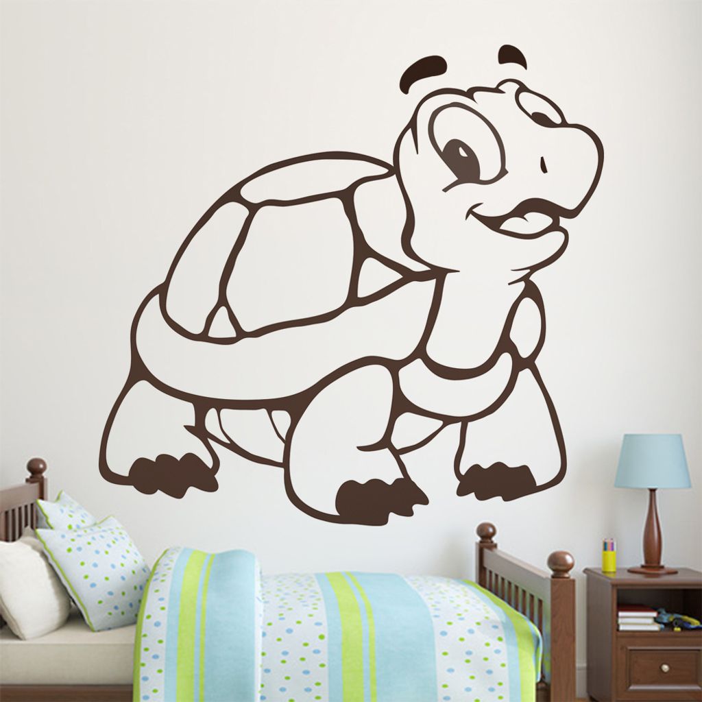 KIWISTAR Schildkröte - Reptil Turtle Panzer Meeresschildkröte Wandtattoo in 6 Größen - Wandaufkleber Wall Sticker - Dekoration, Küche, Wohnzim...