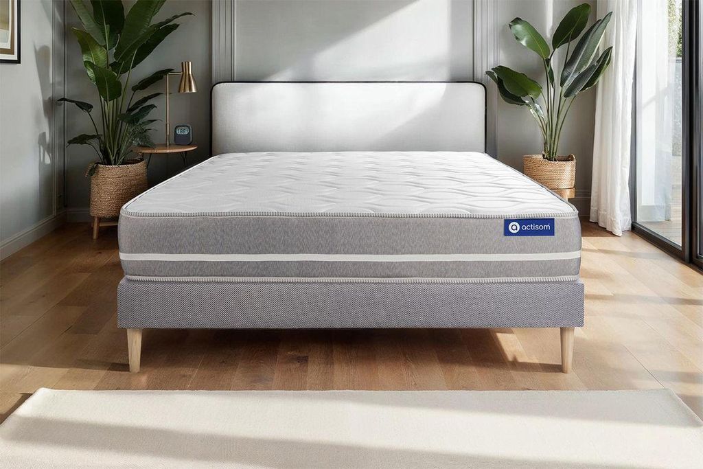 Actiflex touch matratze 120x210cm + Bettgestell mit lattenrost - Dicke : 20cm - Taschenfederkern- H3