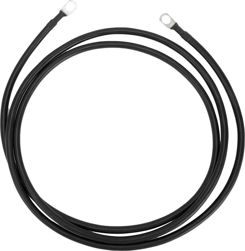1 Stk. Batterie-Wechselrichterkabel 6 AWG Gauge 7FT 3/8" Lug Batteriekabel Universal für Auto Fahrzeug Boot Wohnmobil Solar verzinntes Kupfer Schwarz