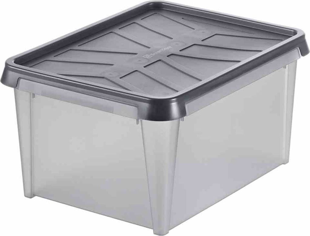 A clear studio shot of a storage box.