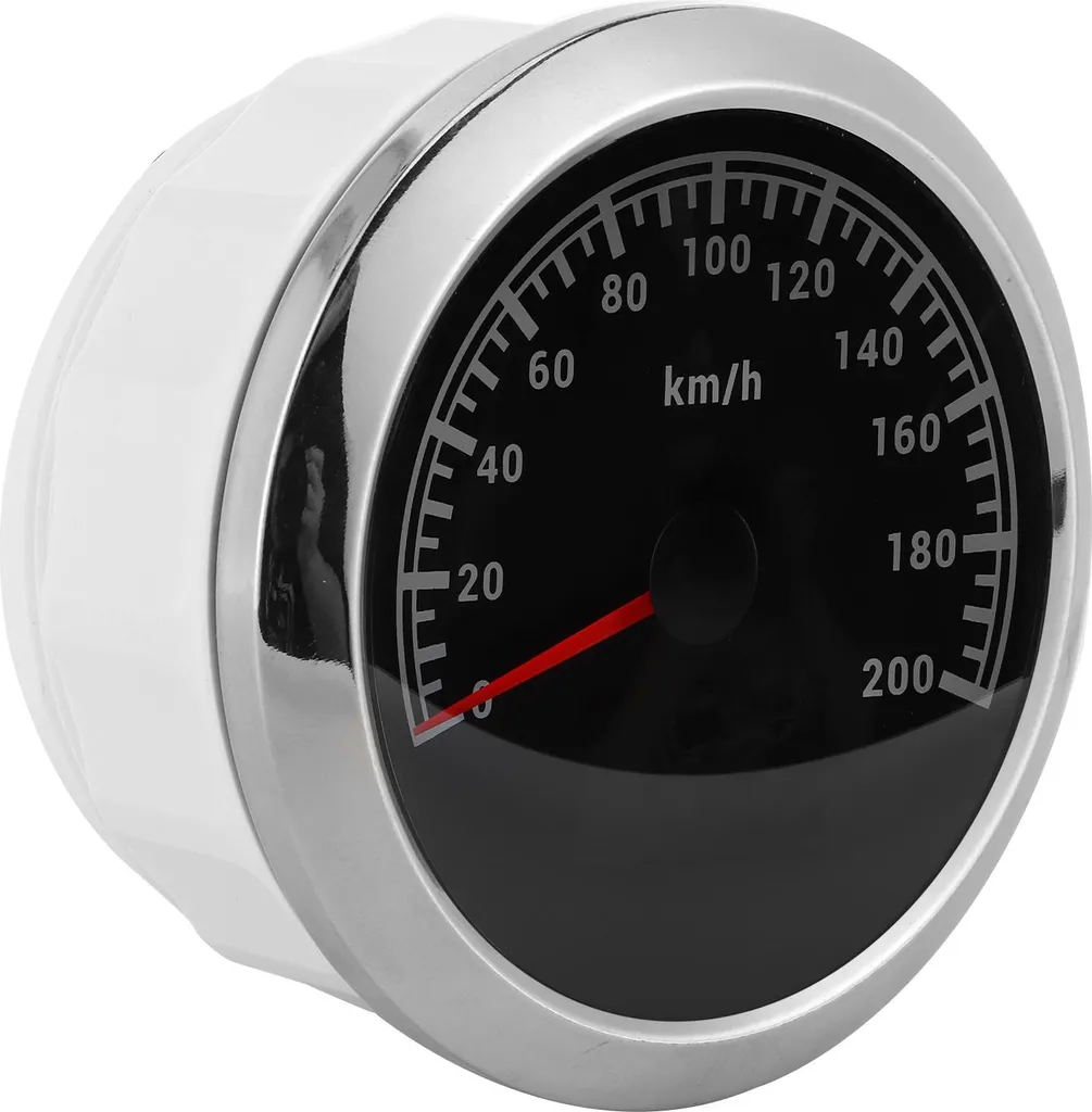 Tachymètre GPS 85mm Compteur de Vitesse 200km/h pour Bateau et Moto
