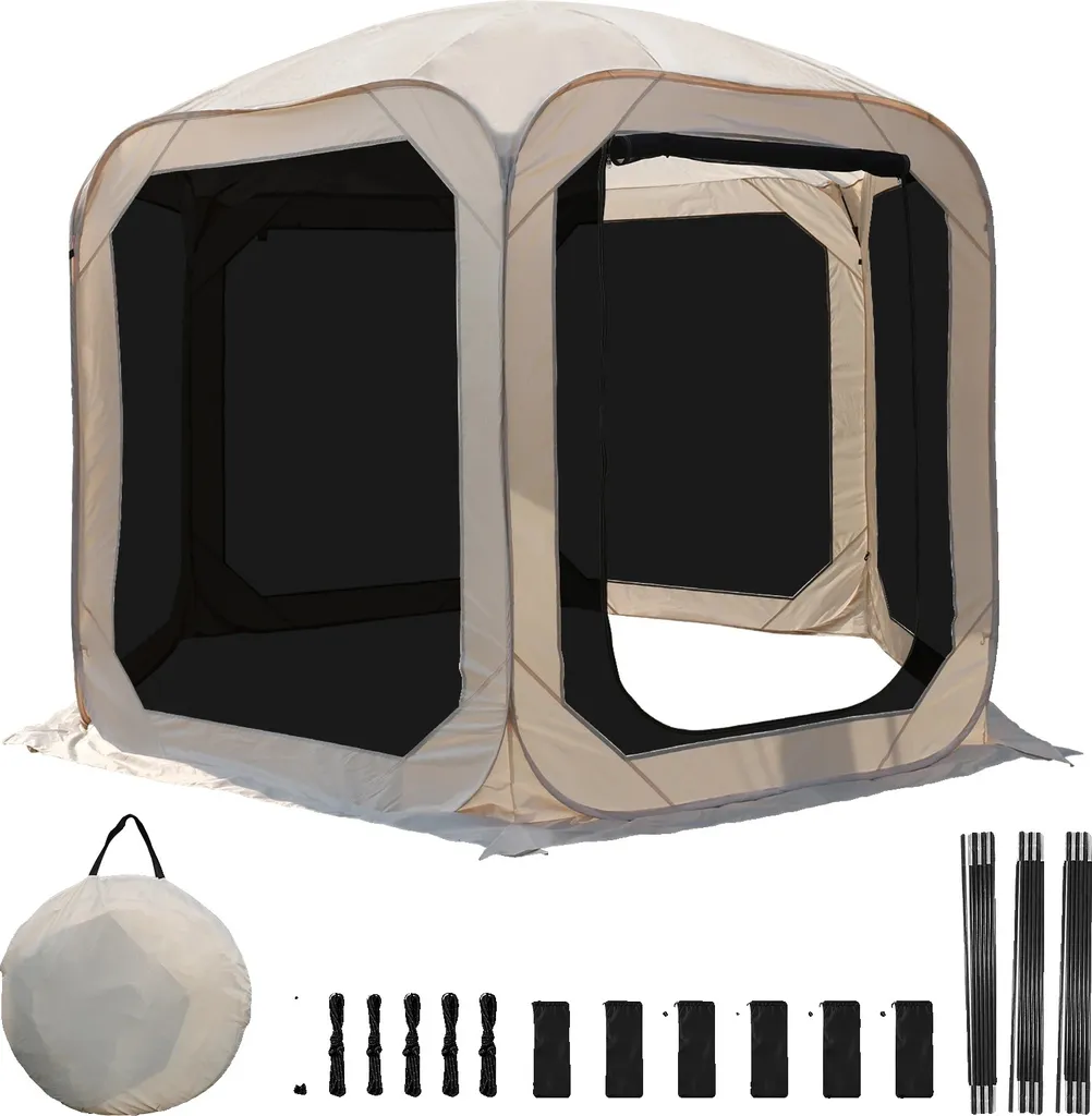 Tente à bulles anti-pluie 10x10 ft pour profiter du jardin sans vent