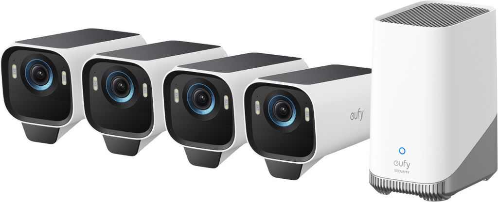 eufyCam S3 Pro 4‑Kamera‑Set Weiß Produktbild 