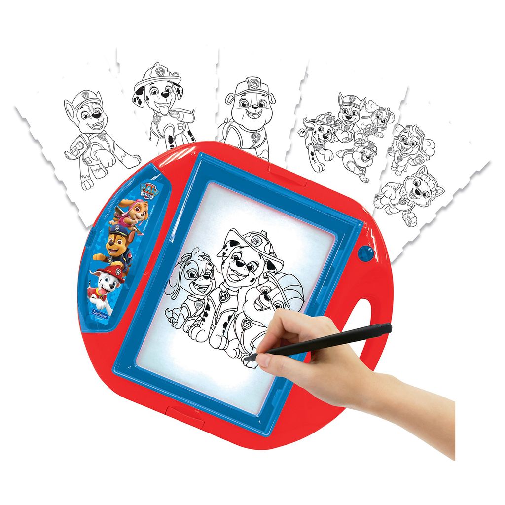 Lexibook - Paw Patrol Zeichenprojektor mit Schablonen und Stempeln