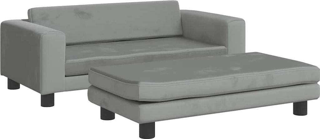 vidaXL Pelech pre psov s nadstavcom svetlosivý 100x50x30 cm Obrázok produktu 