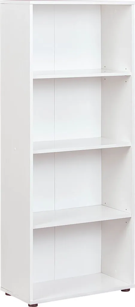 Étagère de rangement Ace blanche pour cuisine, cellier ou bureau 4 plateaux