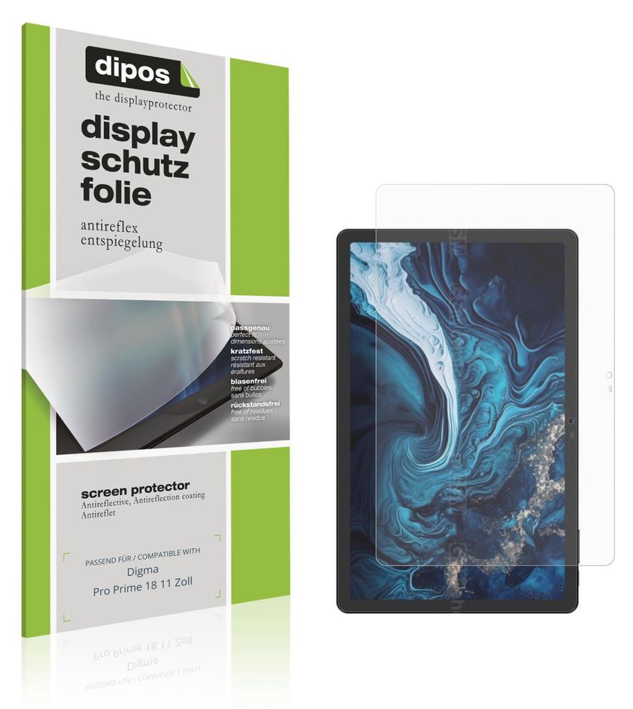 2x Schutzfolie für Digma Pro Prime 18 11 Zoll matt Displayschutzfolie Folie Display Schutz dipos