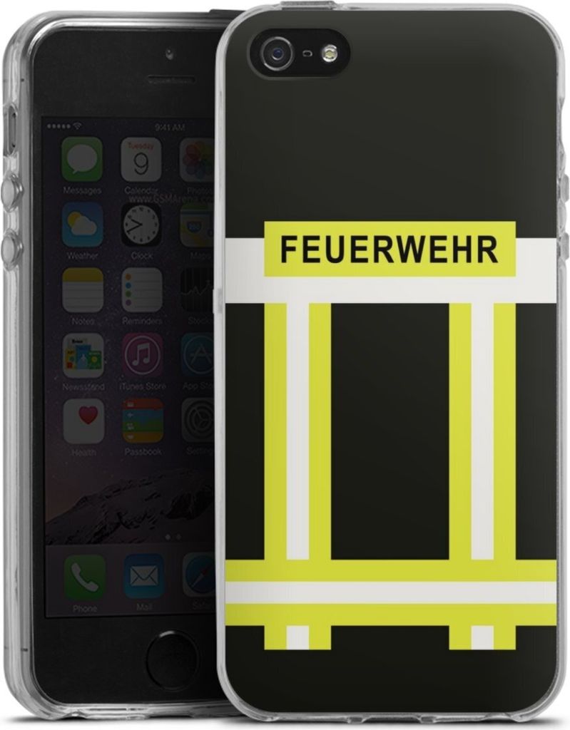 DeinDesign Handyhülle für Apple iPhone 5s Silikon Hülle Case Smartphone Schutzhülle Beruf Feuerwehr Feuerwehrmann