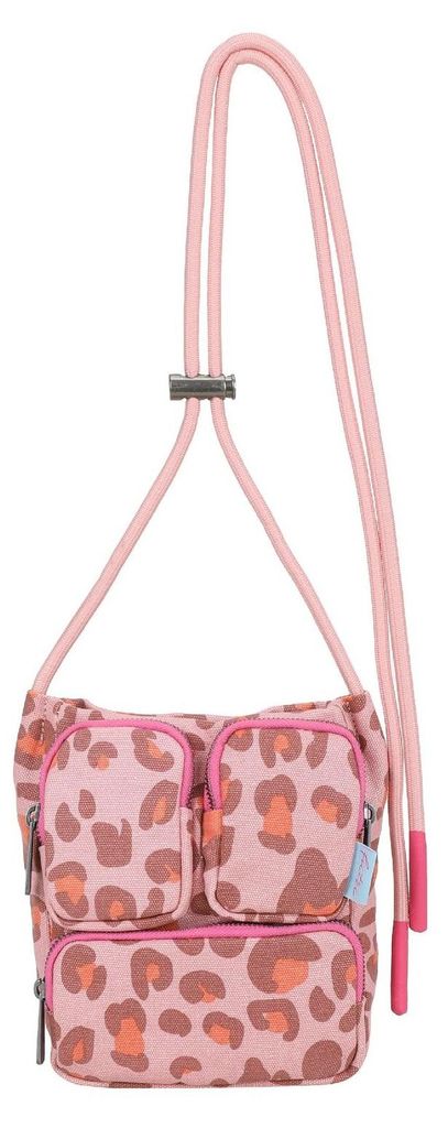 Fritzi aus Preußen Umhängetasche Donny Crossover Bag Canvas Leo Brick rosa