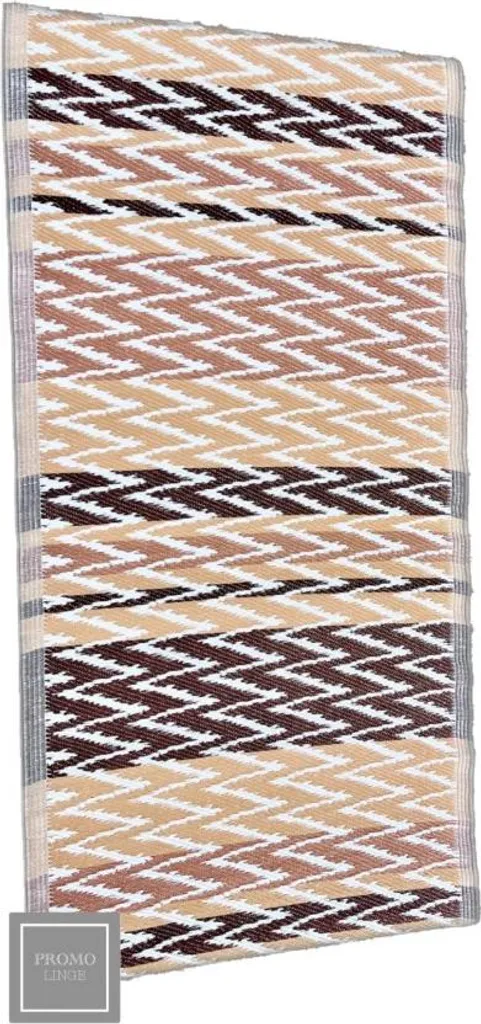 Tapis Marron en Polypropylène 90 x 180 cm - Collection Promo Linge