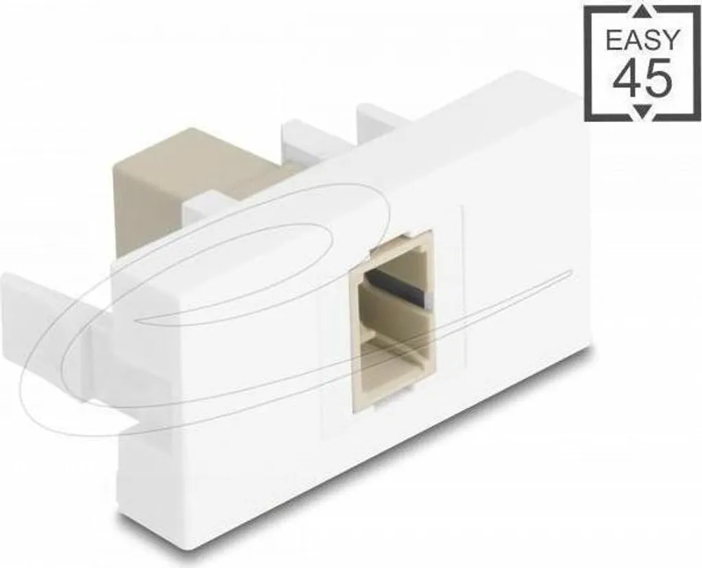 Solution Liaison Fibre SC Simplex pour Prise Murale Easy 45 Beige