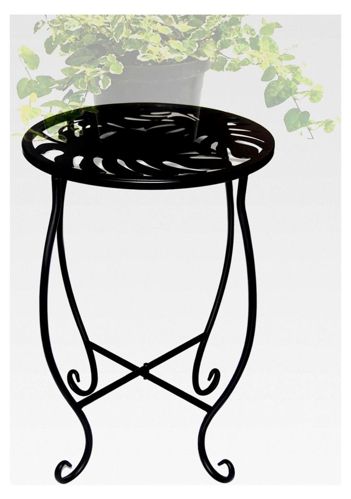Pflanzenständer für den Außenbereich - Hoher Blumentopfständer - Platzsparender Metall Pflanzenständer 38 cm für Balkon, Wohnzimmer, Terrasse...