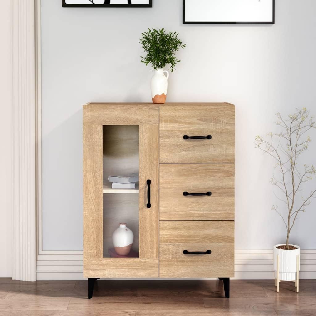 VidaXL Credenza Artisan In Rovere 69,5 X 34 X 90 Cm Materiale In Legno  S2 549380004