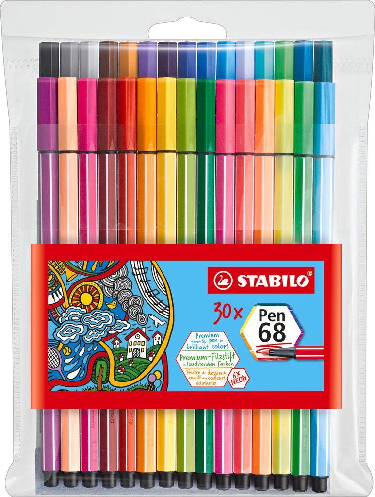 STABILO Premium-Filzstift -  Pen 68 - 30er Pack - Produktbild 