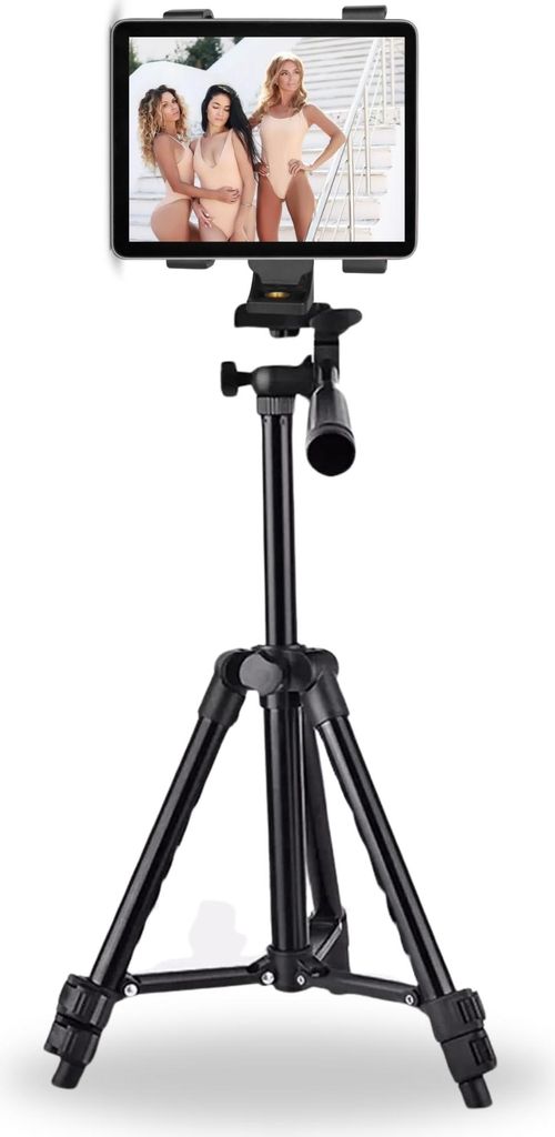 60cm Stativ Kamerastativ Ständer für Apple iPad Mini Tablet 7" 10" Halterung