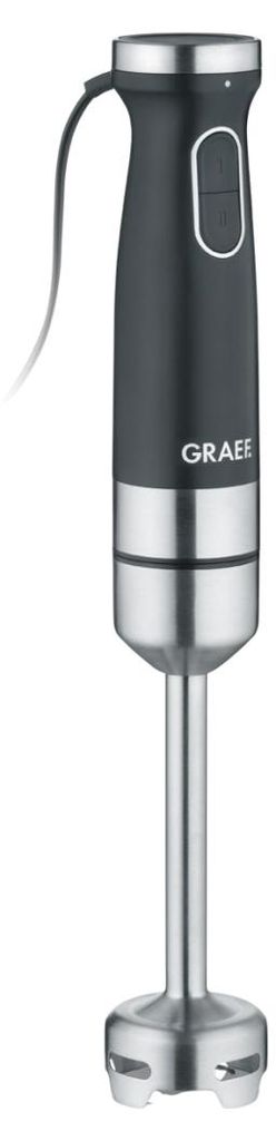 Graef HB602, Pürierstab, 1200 W, Schwarz, Edelstahl