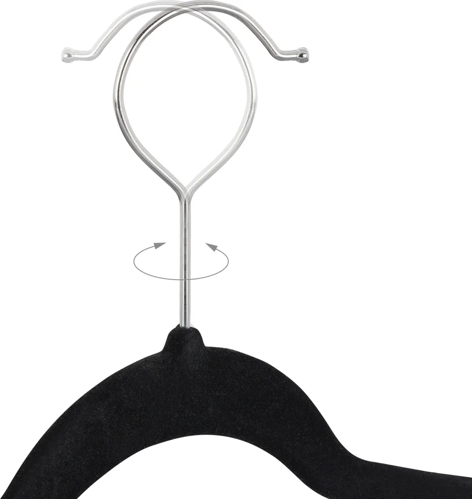 Grucce Velluto Antiscivolo Relaxdays 48 pz | Clip per Gonne e Pantaloni
