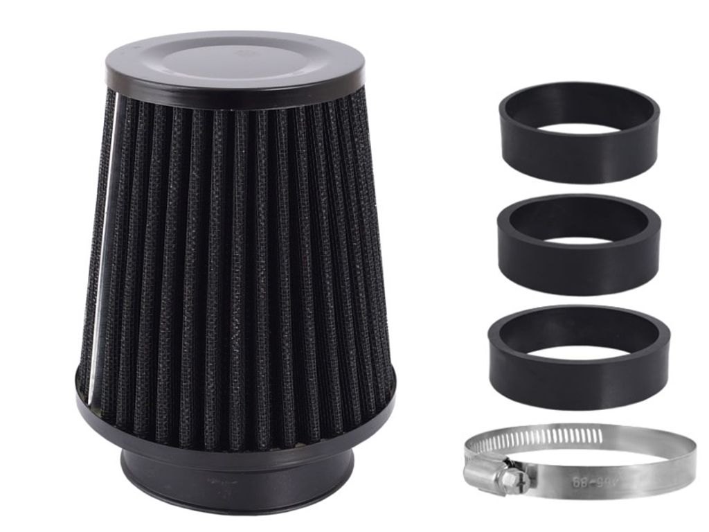 Konischer Luftfilter 120x130x90mm, schwarz, Adapter: 60, Produktbild 