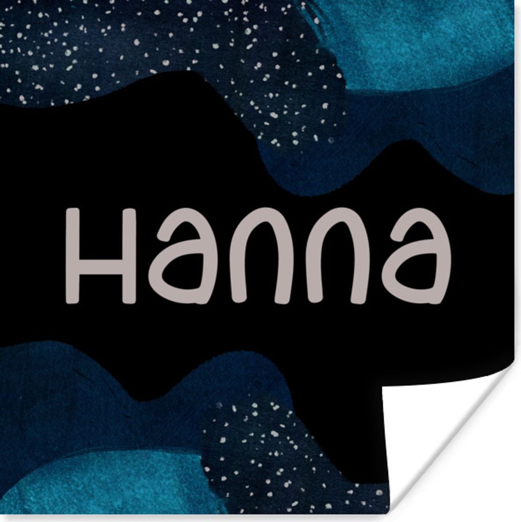 MuchoWow Poster Hanna - Pastell - Mädchen 75x75 cm - Wand Dekoration