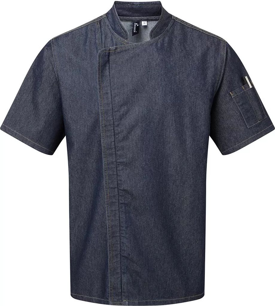 Premier - Kochjacke für Herren/Damen Unisex PC4166 (XS) (Indigo-Jeansblau)