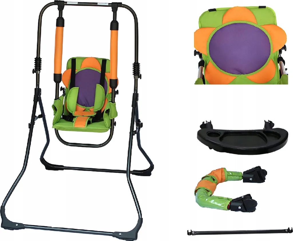 Balançoire Intérieur et Extérieur Skyline LUX 4 en 1 pour Éveil Enfant