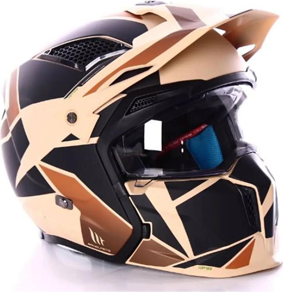 Mt Helmets Streetfighter Sv S P1r Klapphelm Beige,Schwarz M Beige,Schwarz M