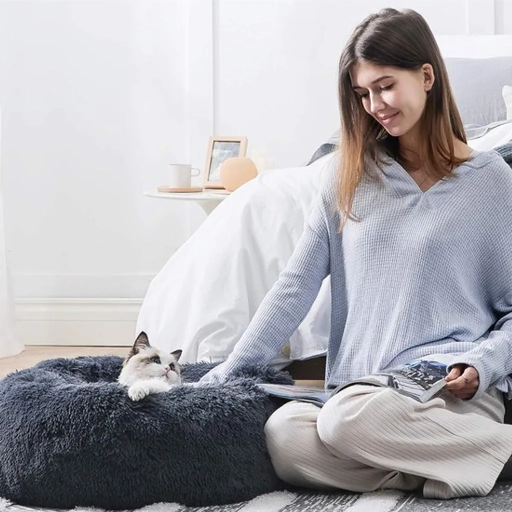 Lit chat lavable en machine pour finir avec les mauvaises odeurs 50cm