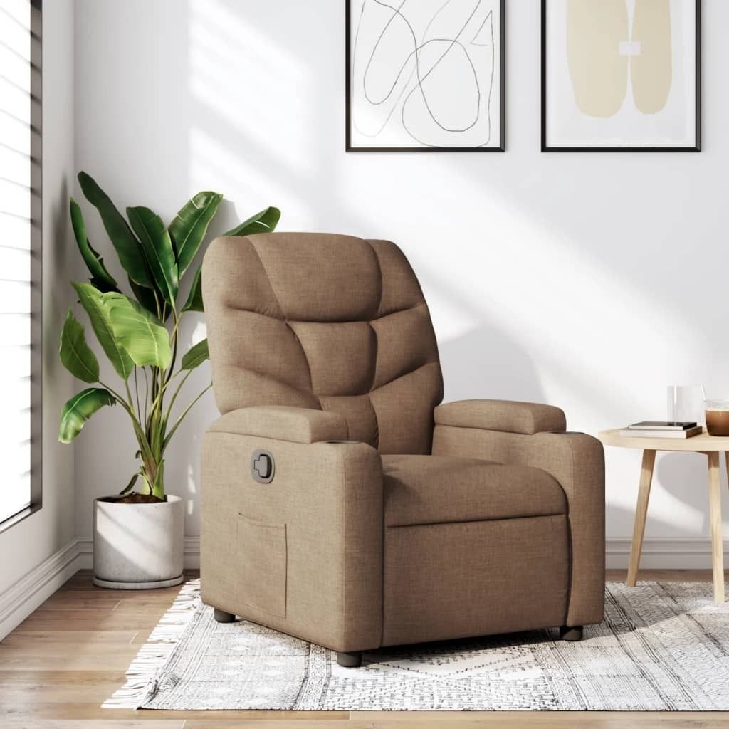 Maison Exclusive - Relaxsessel Braun Stoff